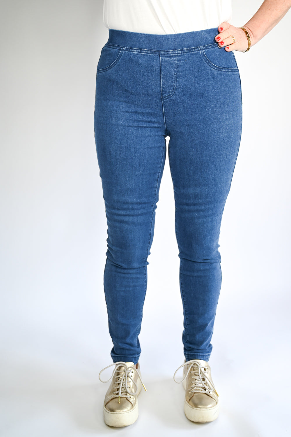 Denim Super-Stretch Jeggings PINNS 395T - Main Image