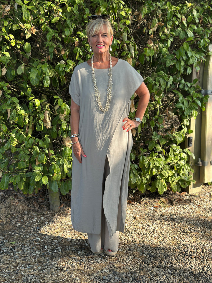 Lightweight Crossover Co-ord | Taupe