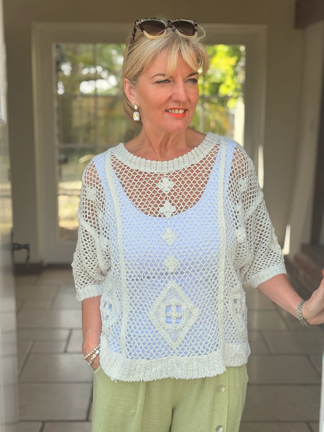 Boho Crochet Top | White