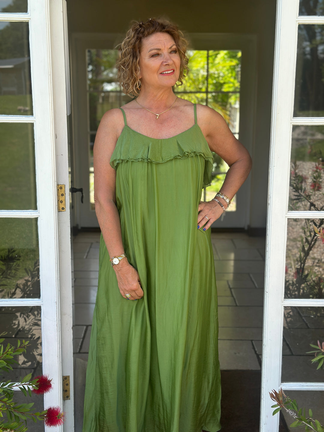 Floaty Beach Dress | Green
