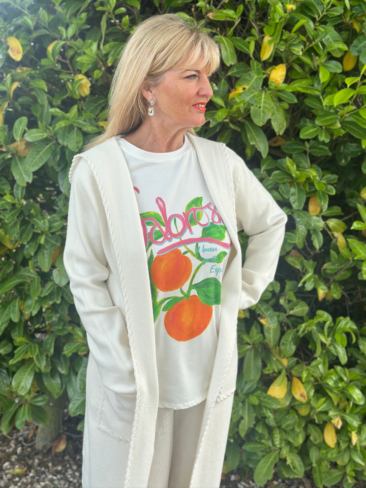 Luxurious Hooded Cardigan | Cream