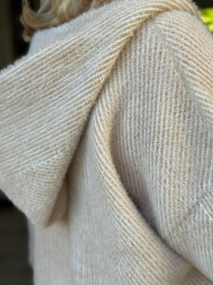 Soft Touch Zip-Through Hoodie | Camel