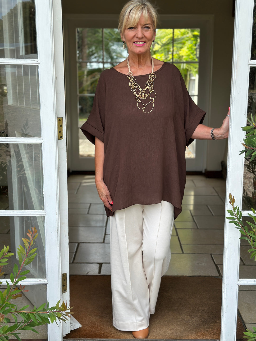 Everyday Essential Relaxed Top | Chocolate Brown