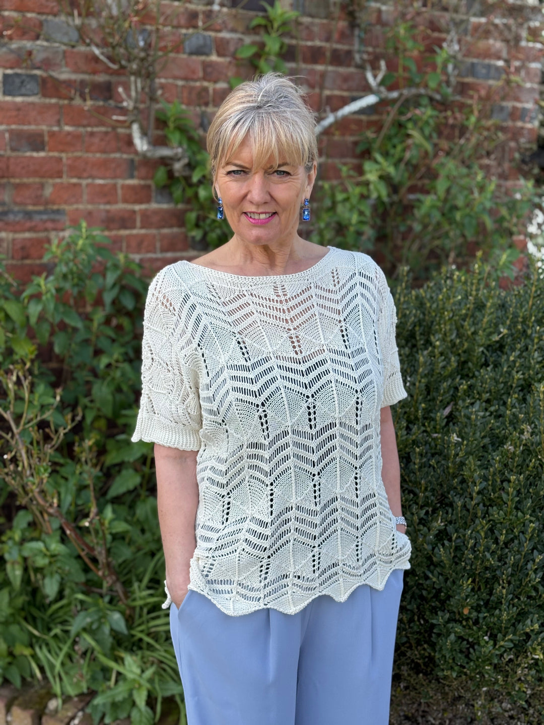 Crochet T-Shirt | Cream