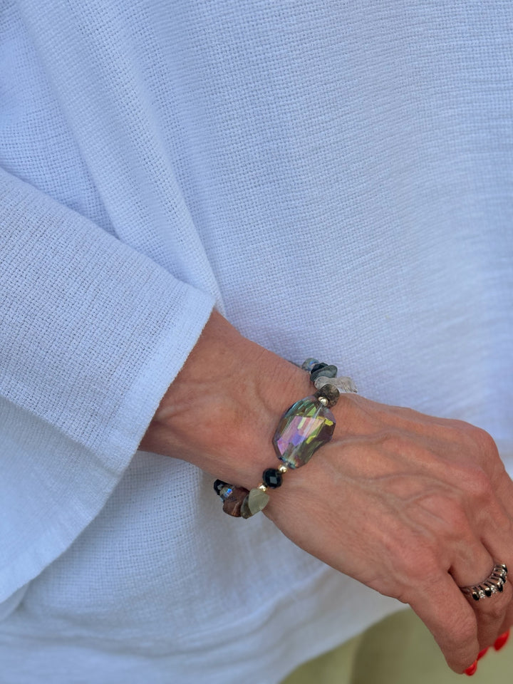Coloured Stones Bracelet | Green