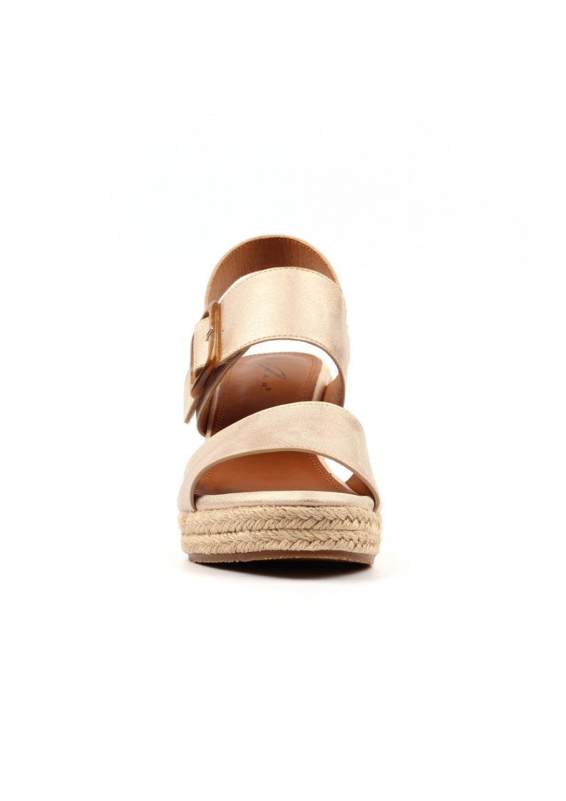 Lunar Rochester Wedge Sandal | Gold