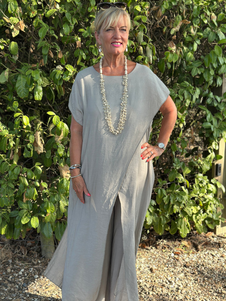 Lightweight Crossover Co-ord | Taupe