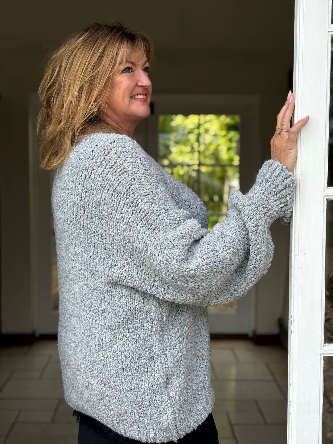 Teddy Bear Knit Soft Jumper | Grey