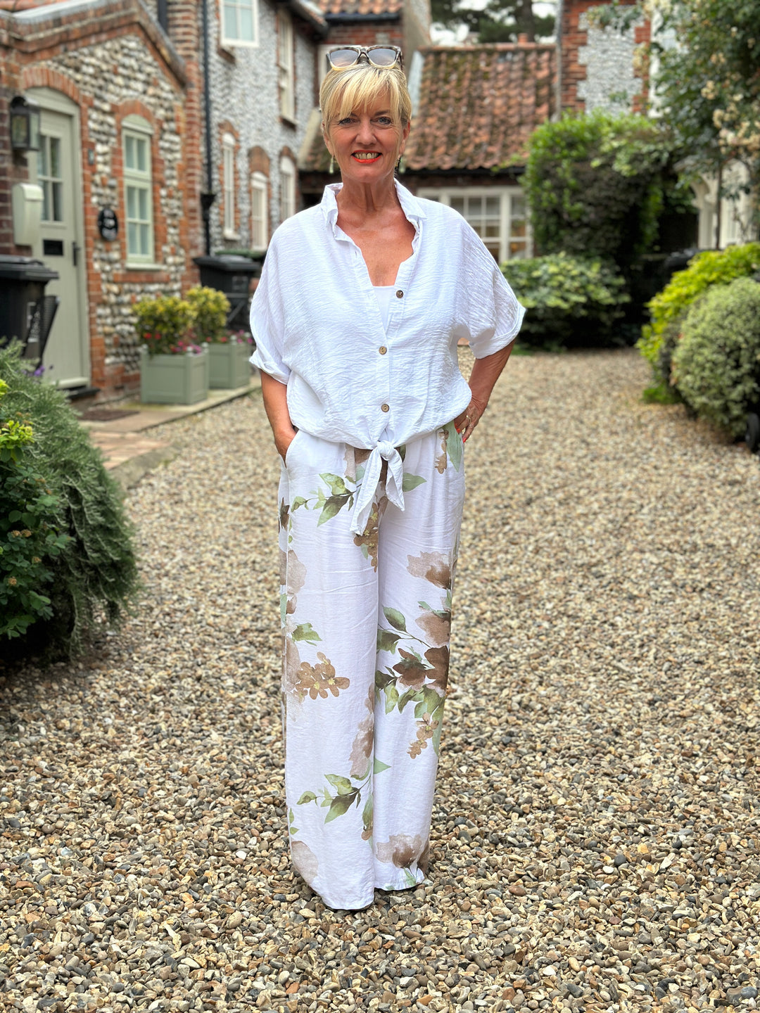 Summer Garden Co-ord | White
