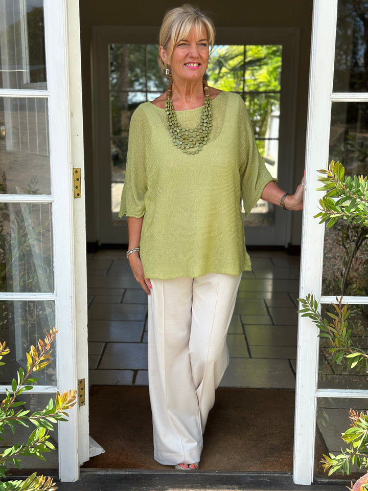 Lightweight Throw Over Top | Lime