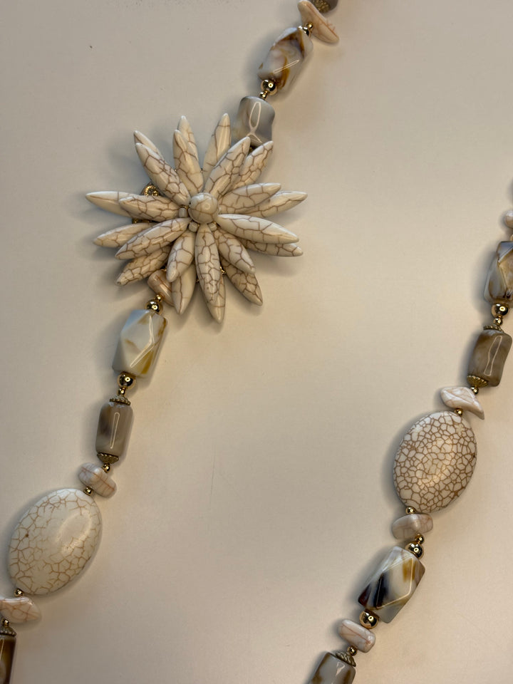 Sunflower Style Long Necklace