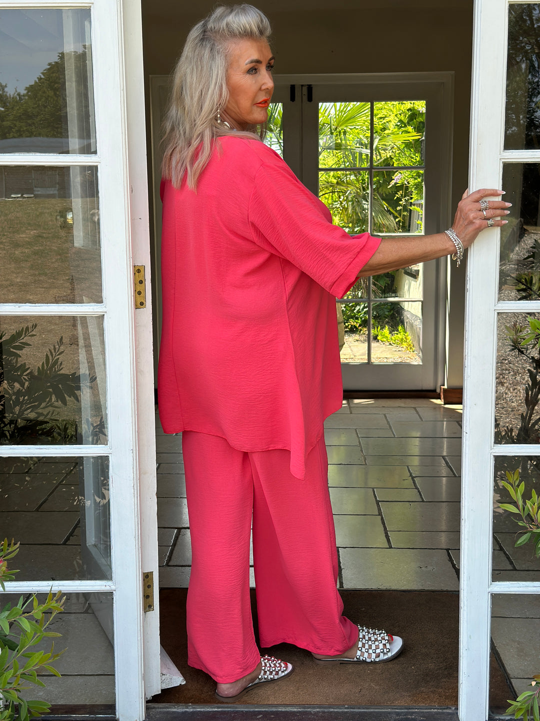 Two-Piece Comfort Co-ord Set | Coral
