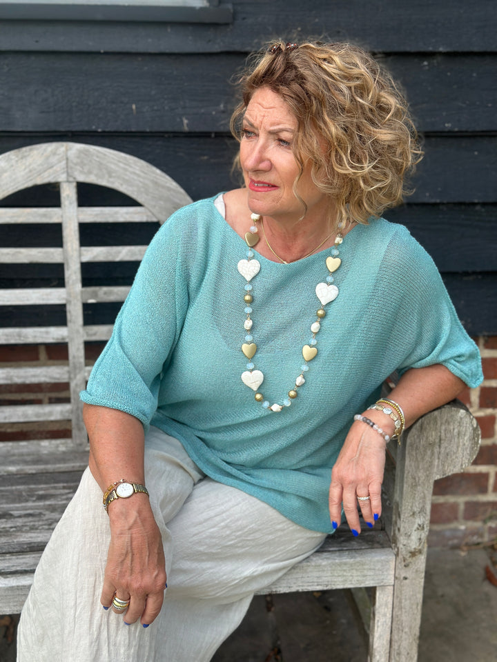 Lightweight Throw Over Top | Turquoise