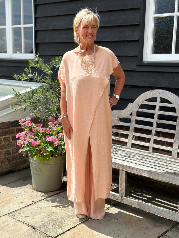Lightweight Crossover Co-ord | Peach