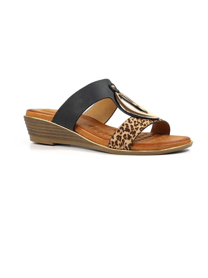 Lunar Paradise Small Wedge Sandal | Black