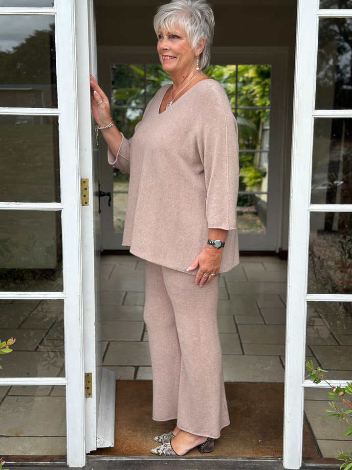 Relaxed Knit Two Piece Co-ord | Taupe