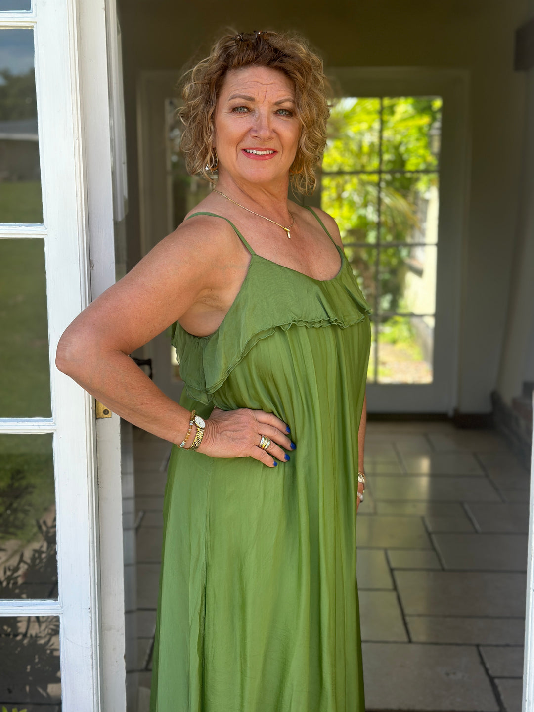 Floaty Beach Dress | Green