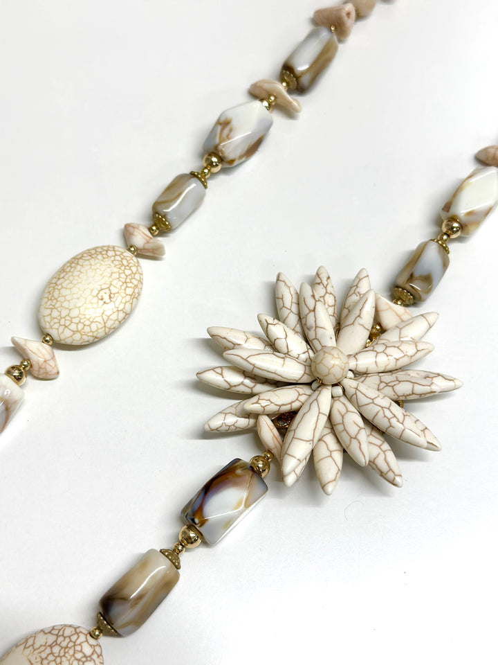 Sunflower Style Long Necklace