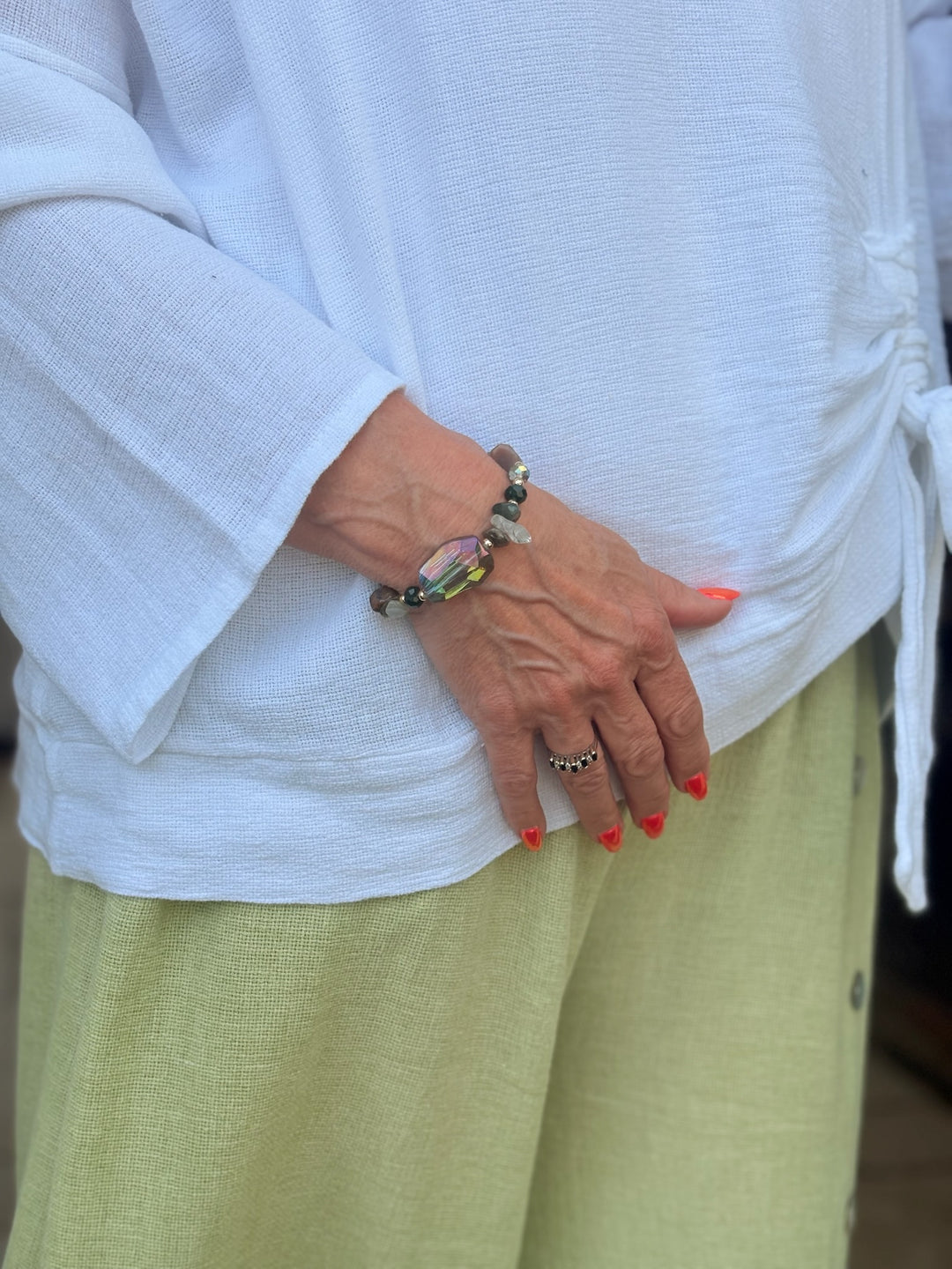 Coloured Stones Bracelet | Green