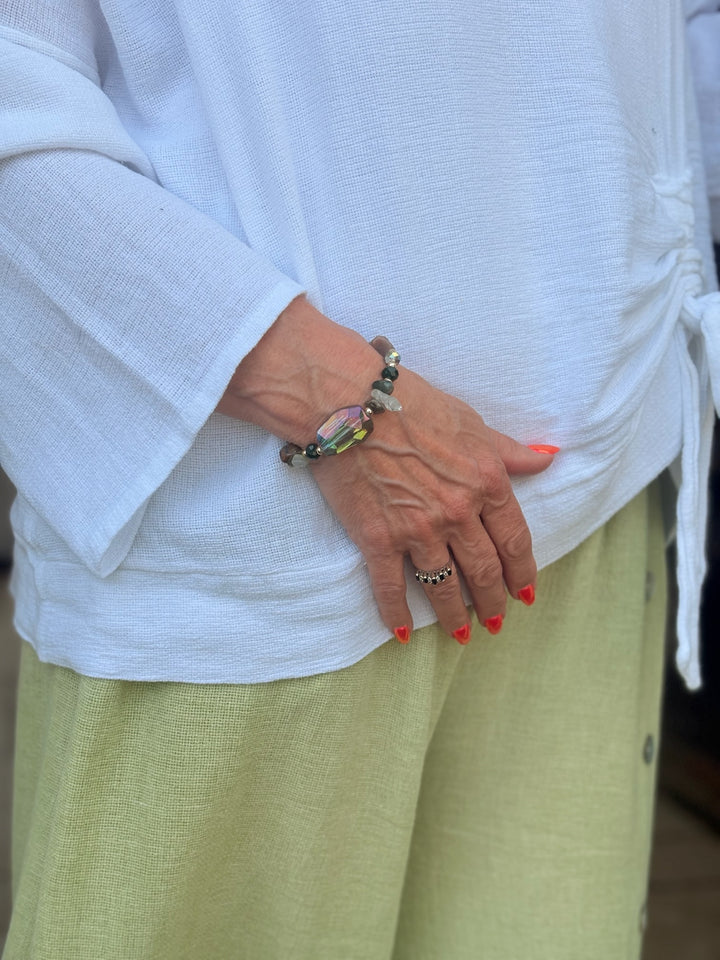 Coloured Stones Bracelet | Green