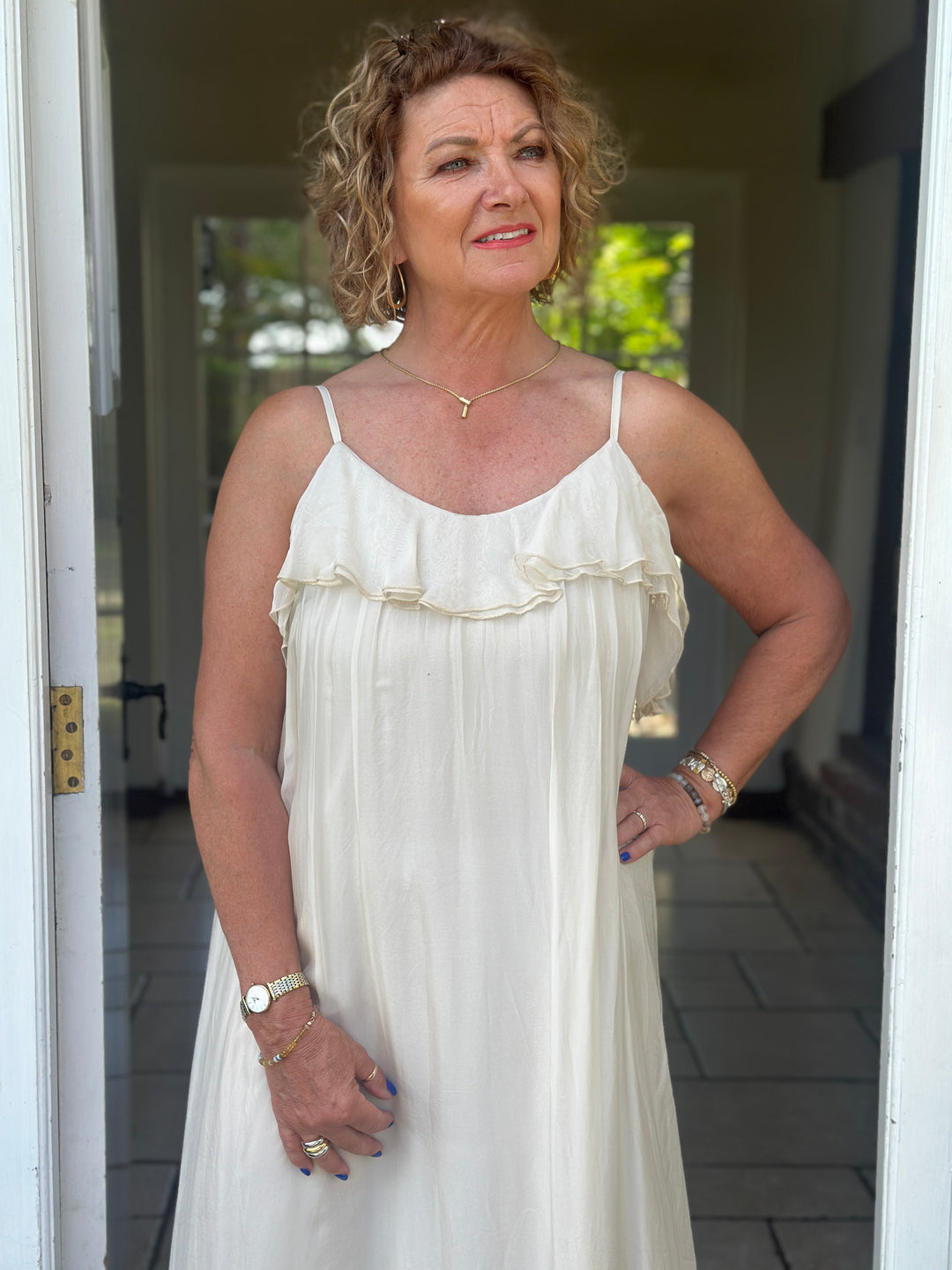Floaty Beach Dress | Cream