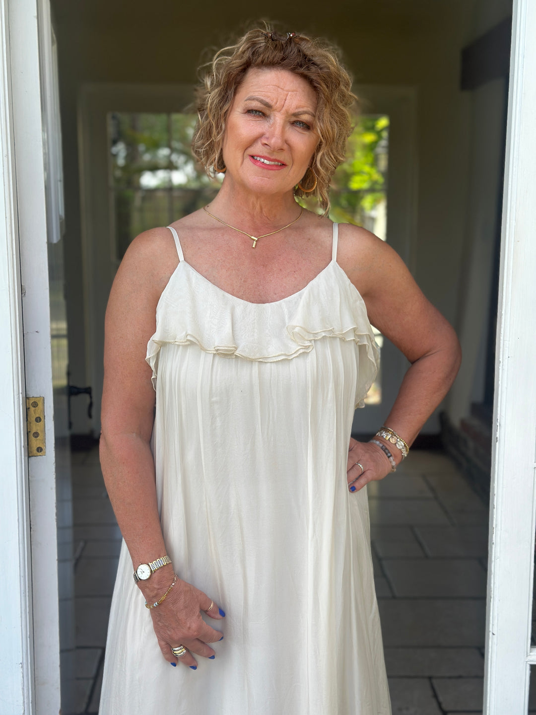 Floaty Beach Dress | Cream