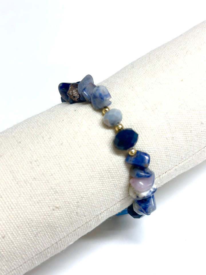 Coloured Stones Bracelet | Blue
