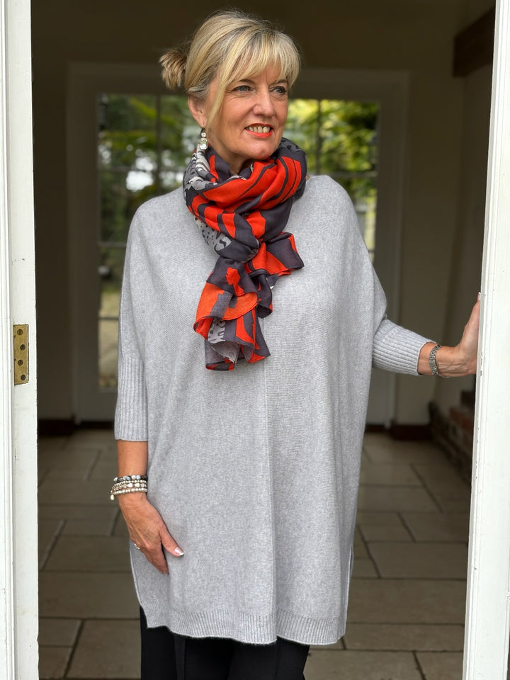 Animal Print Scarf | Orange