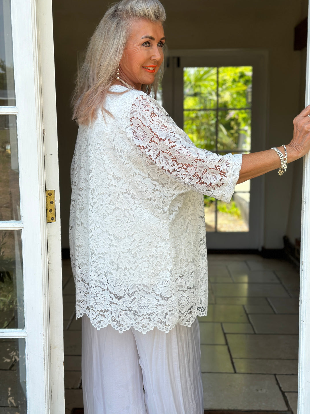 Isabelle Lace Top | White