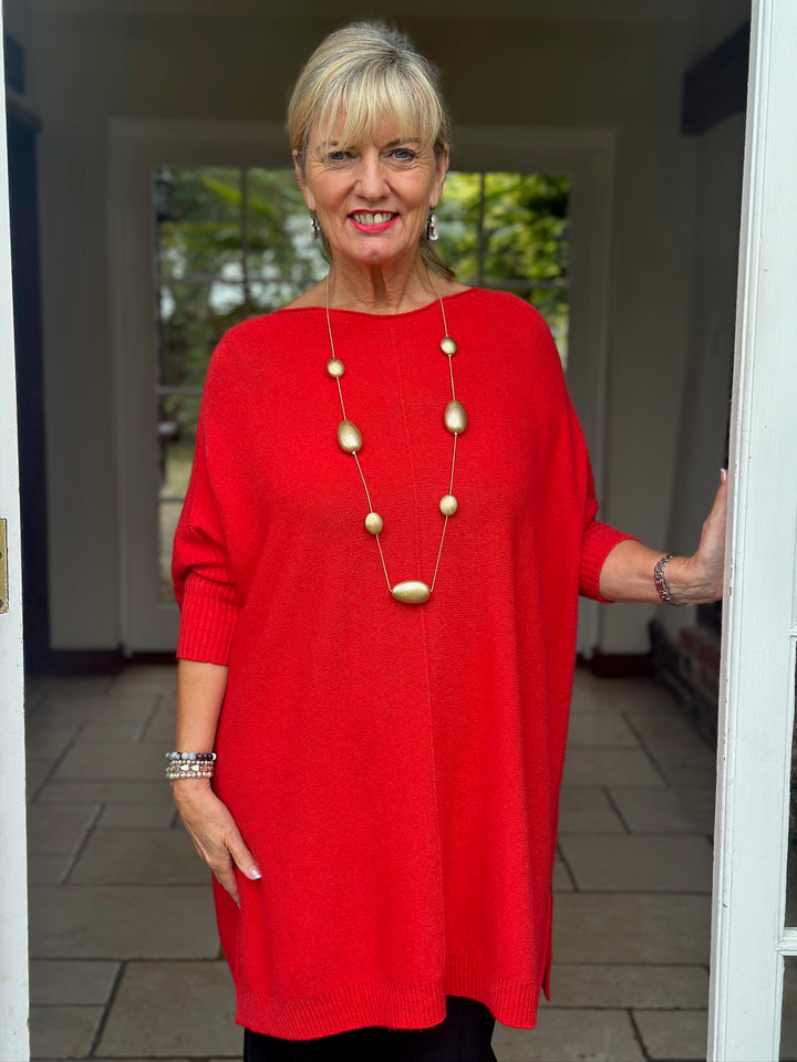 Jasmine Jumper | Ruby Red