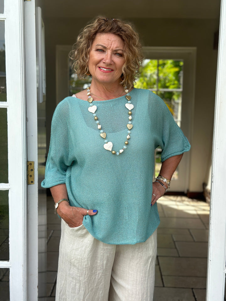 Lightweight Throw Over Top | Turquoise