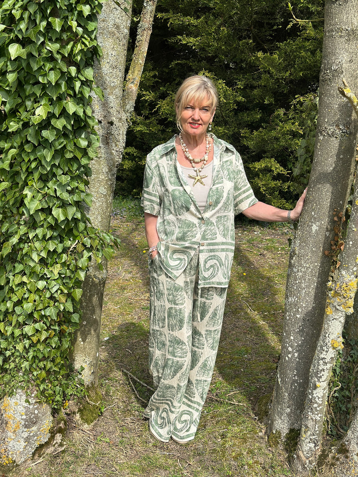 Shell Print Co-ord | Green