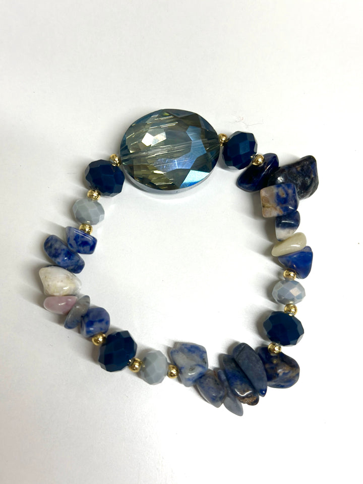 Coloured Stones Bracelet | Blue