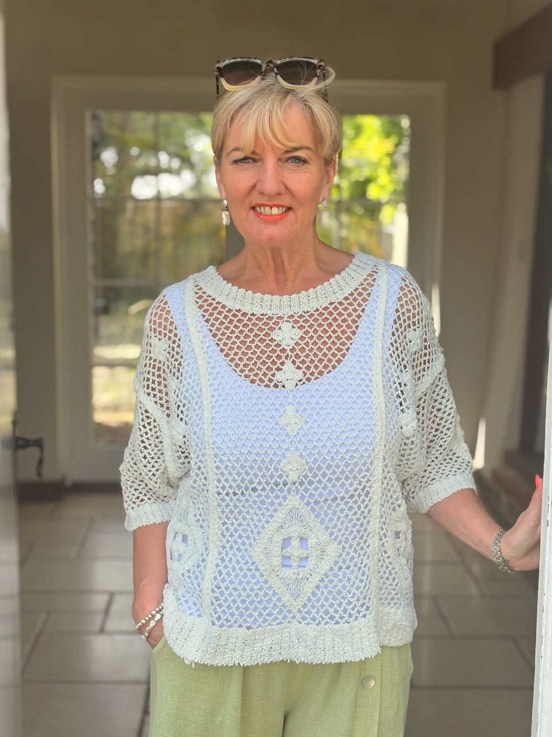 Boho Crochet Top | White