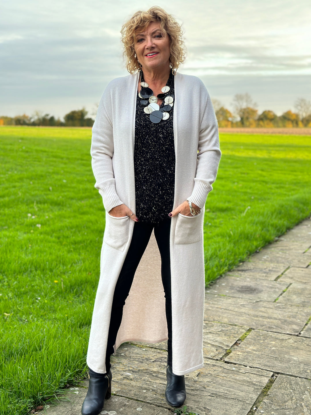 Longline Pocket Knitted Cardigan Oatmeal – Mandy's Heaven