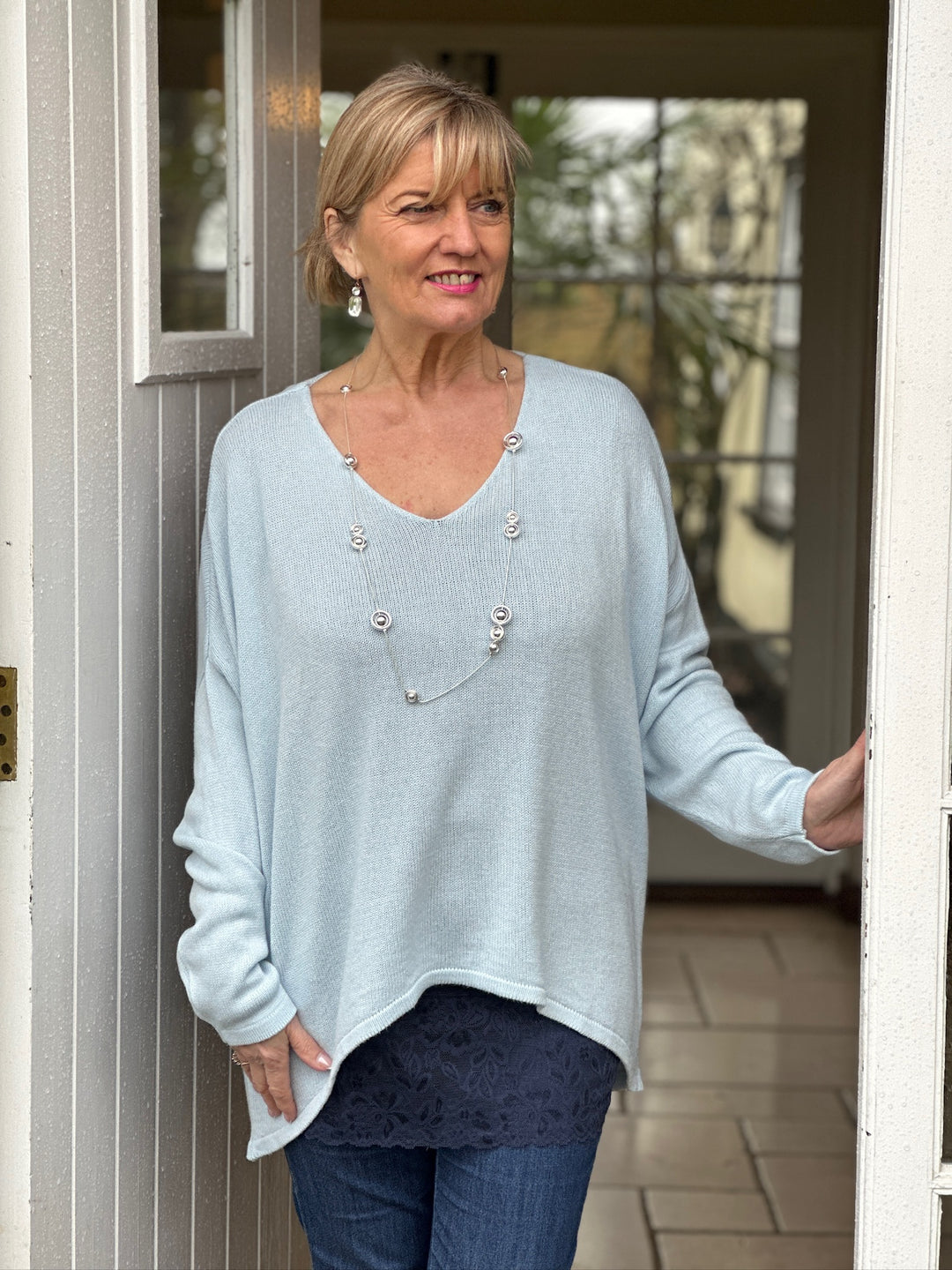 Lightweight Spring & Summer Knit | Baby Blue - Mandy's Heaven 