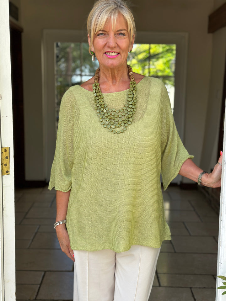 Lightweight Throw Over Top | Lime