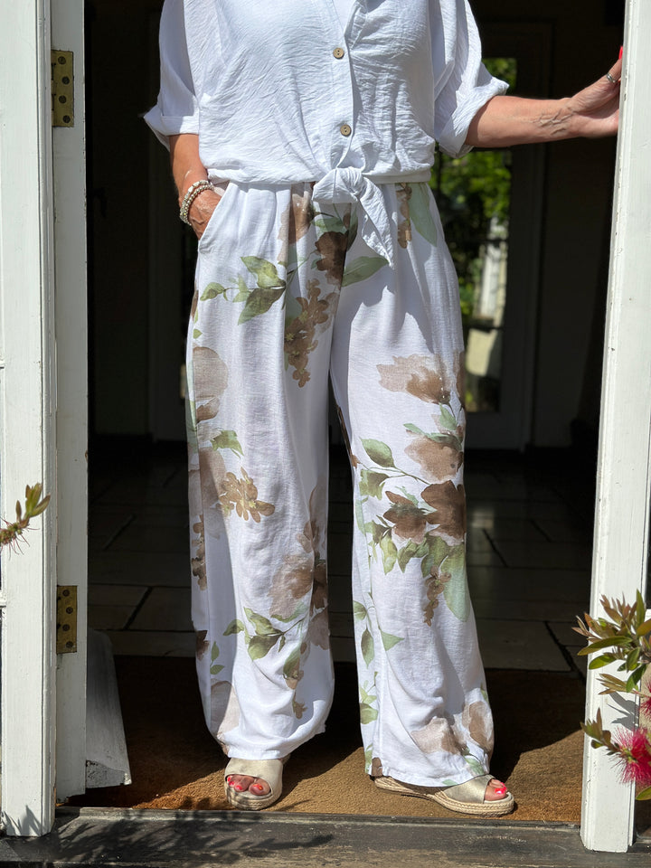 Summer Garden Co-ord | White