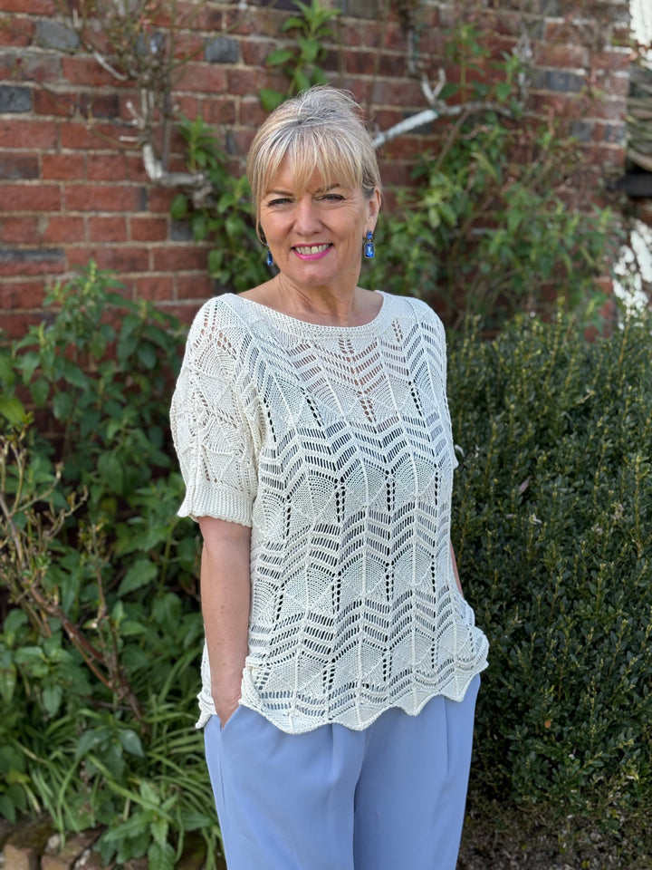 Crochet T-Shirt | Cream