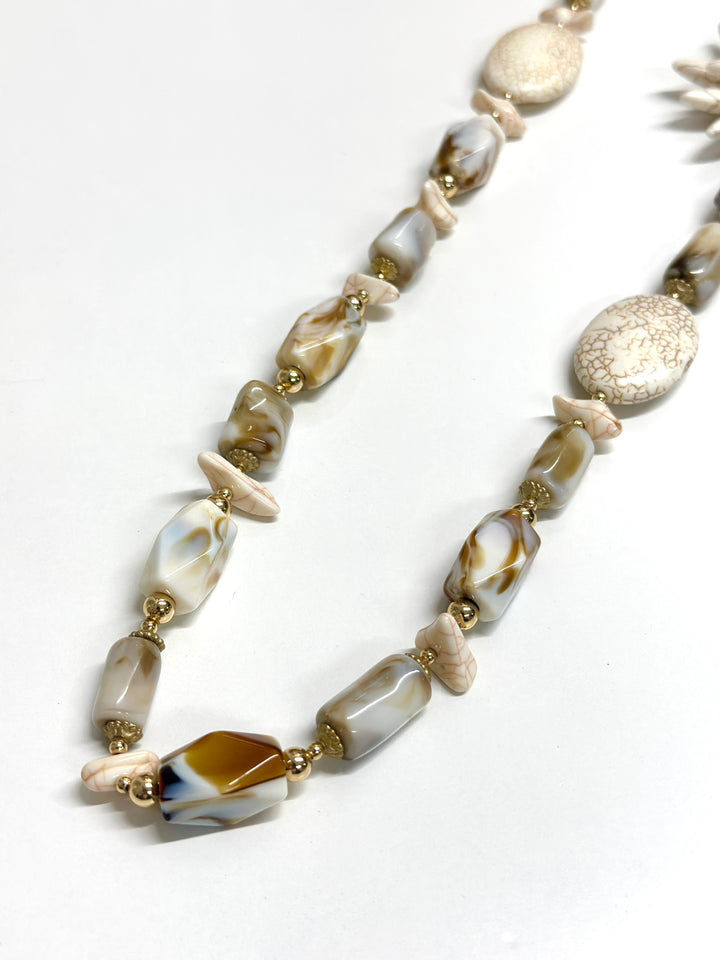 Sunflower Style Long Necklace