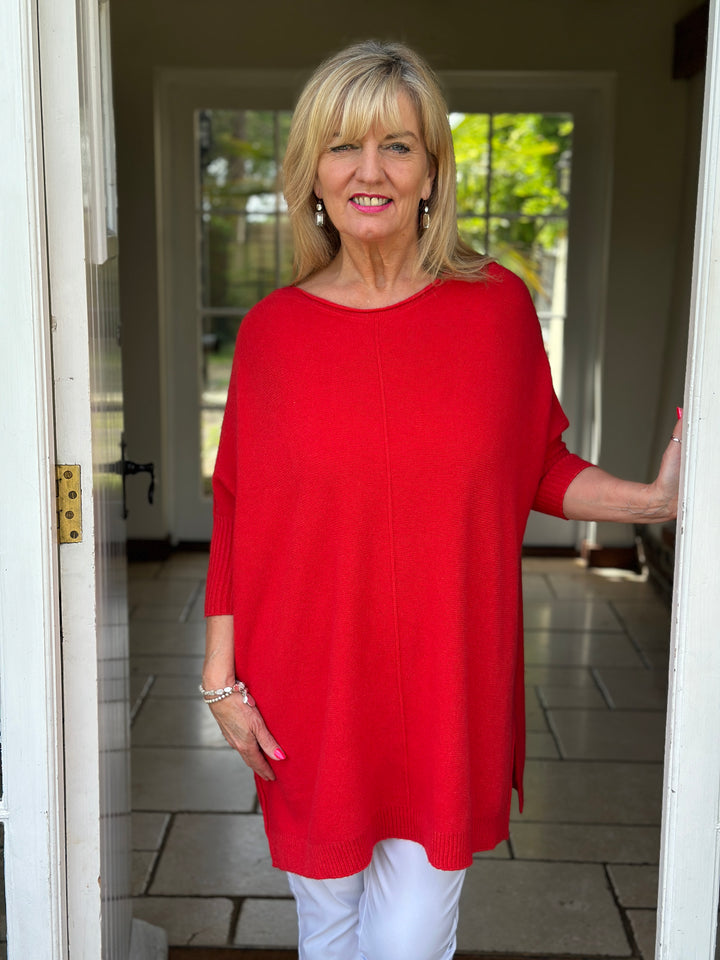 Jasmine Jumper | Ruby Red