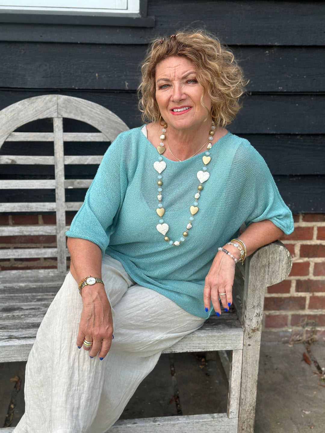Lightweight Throw Over Top | Turquoise
