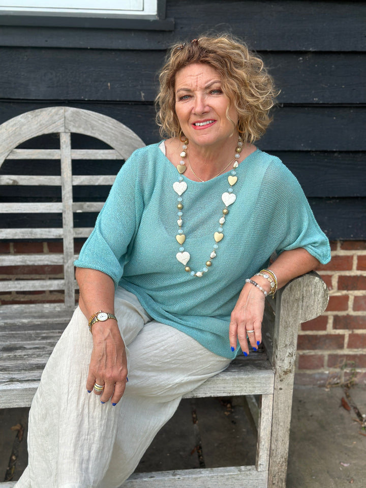 Lightweight Throw Over Top | Turquoise