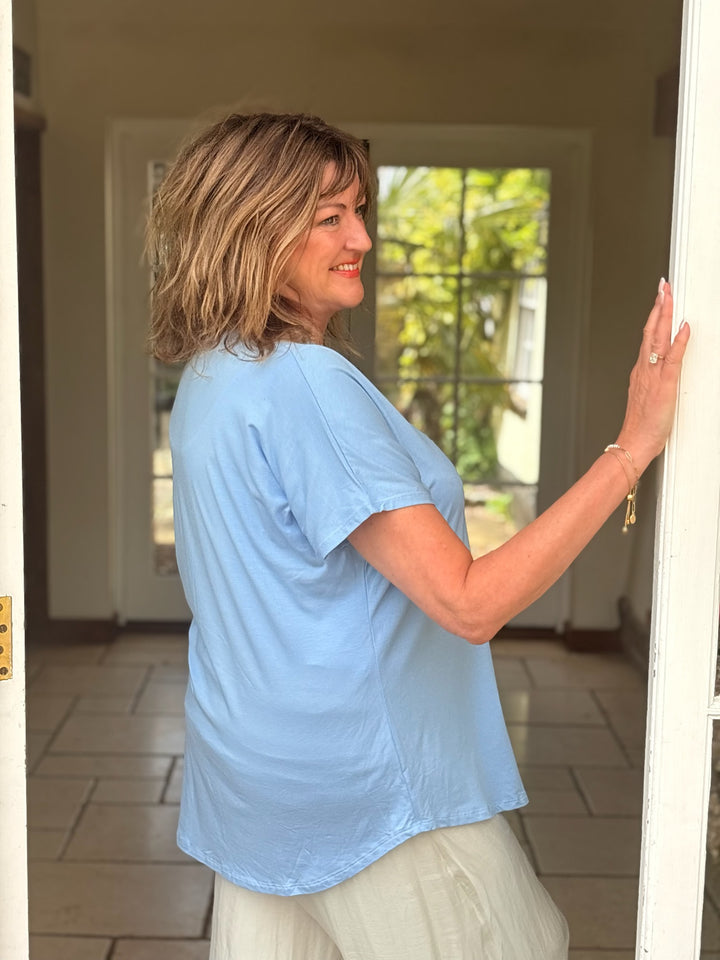 Basic Everyday Tee | Sky Blue