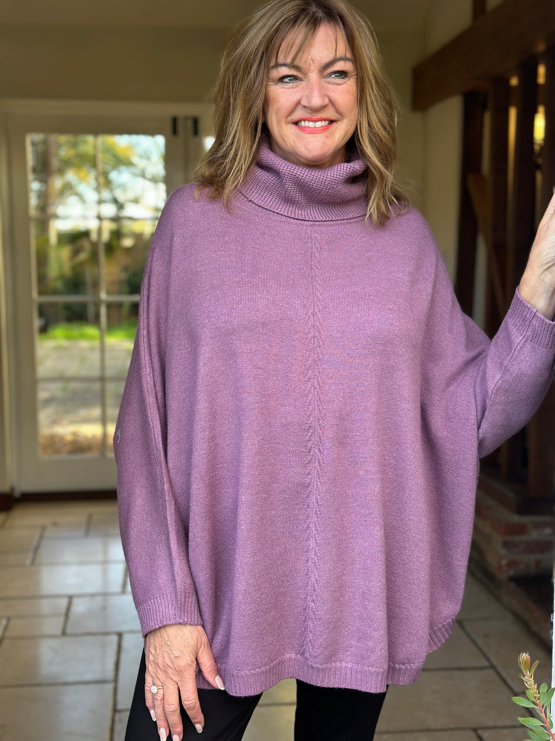 Soft Touch Roll Neck Jumper | Heather