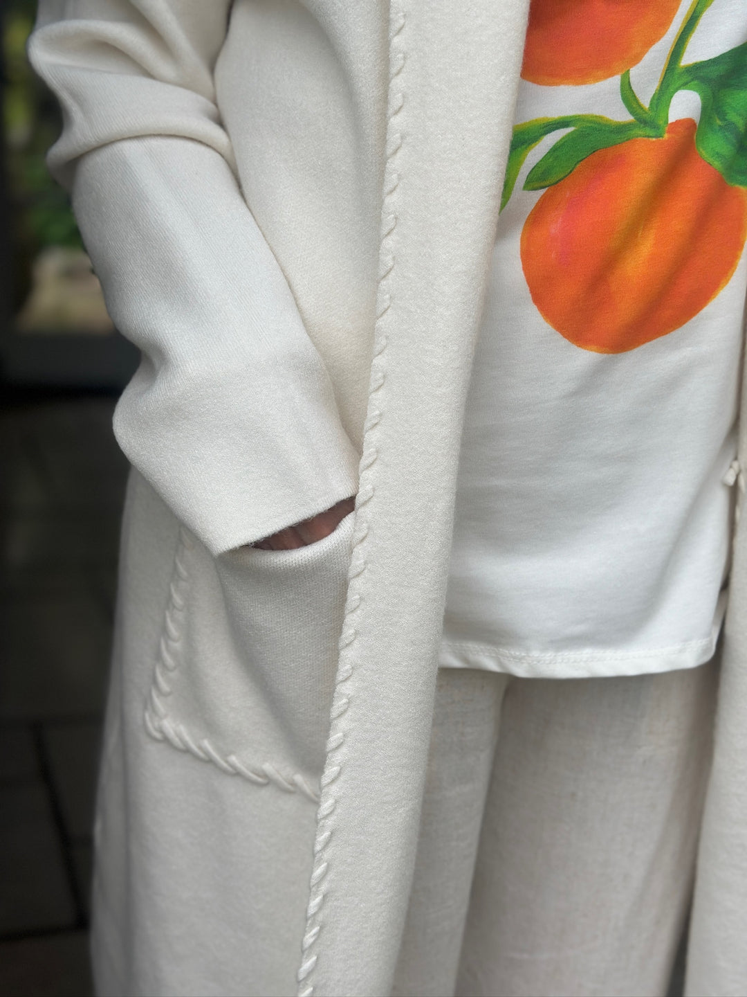 Luxurious Hooded Cardigan | Cream