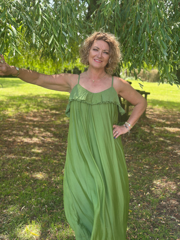 Floaty Beach Dress | Green