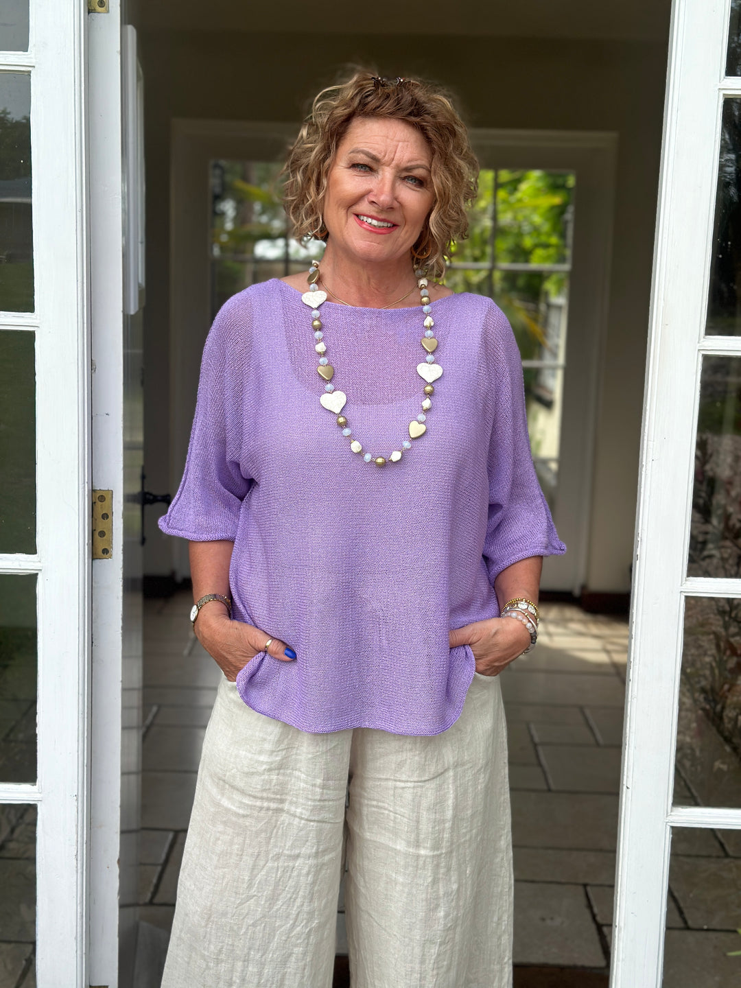 Lightweight Throw Over Top | Lilac