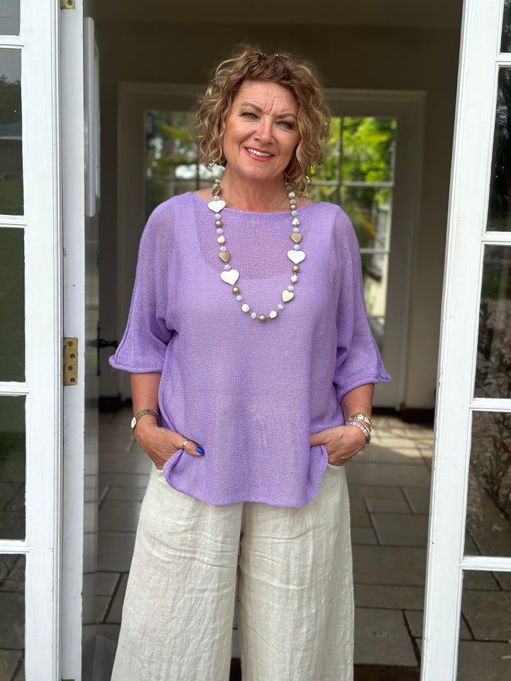 Lightweight Throw Over Top | Lilac