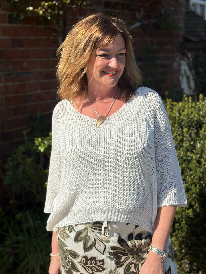 Botanical Print Wide Leg Trouser - Malissa J | Khaki